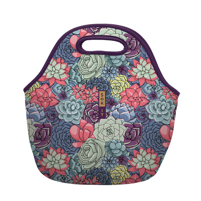 Sok-It LunchTote - Succulents   LunchTote-SS Floral