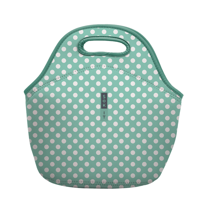 Sok-It LunchTote - Teal Polkadots   LunchTote-Novelty