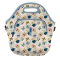 Sok-It LunchTote XL - Botanical Teacups   LunchTote-Evergreen