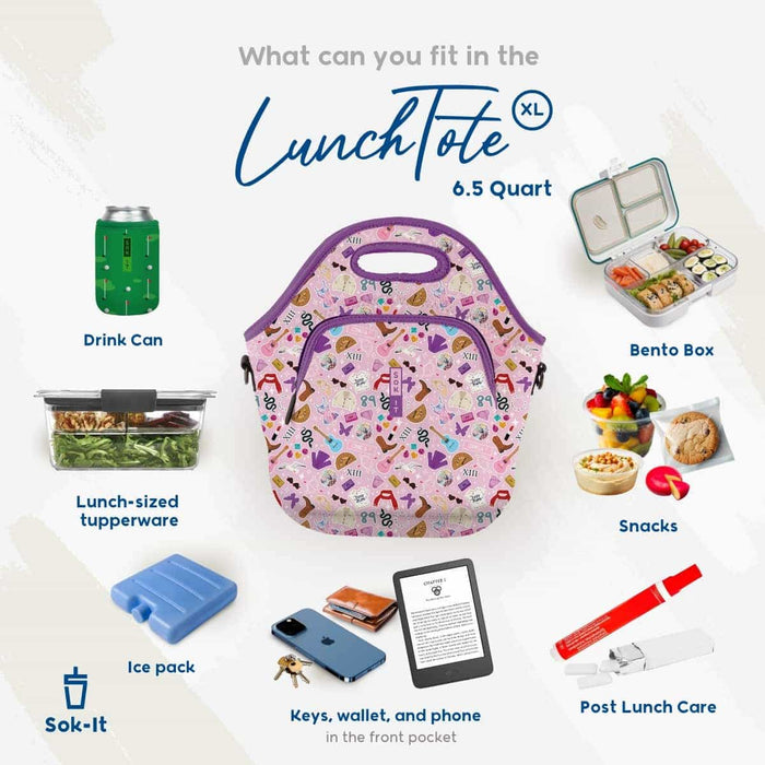 Sok-It LunchTote XL - Honeycomb Buzz