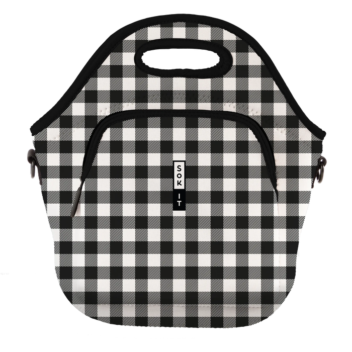 Sok-It LunchTote XL - B&W Buffalo Check   LunchTote-Winter Holiday