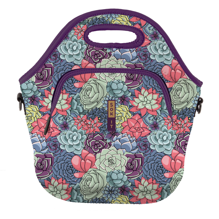 Sok-It LunchTote XL - Succulents   LunchTote-SS Floral