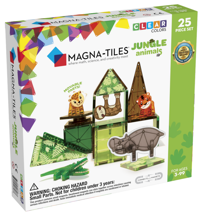 Magnatiles | Jungle Animals 25-Piece Set