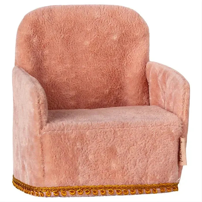 Maileg | Folding chair, Mouse - Rose