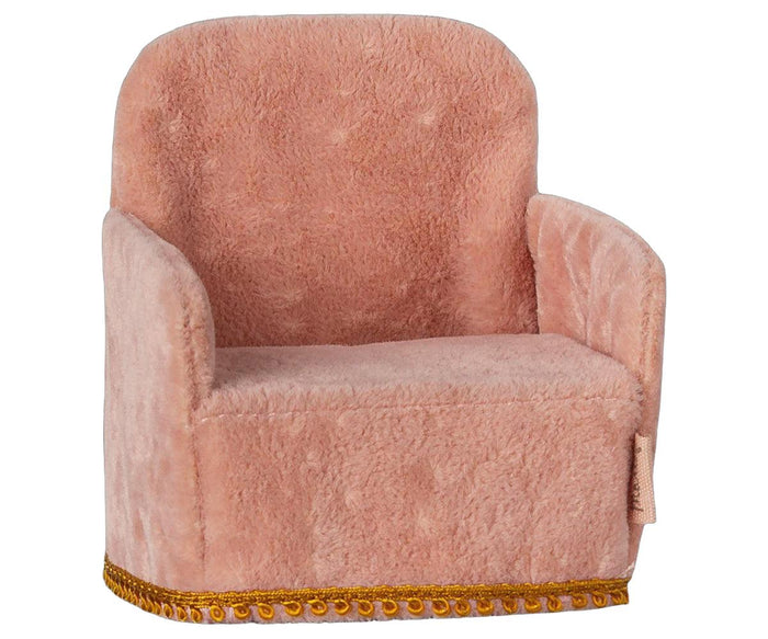Maileg | Folding chair, Mouse - Rose