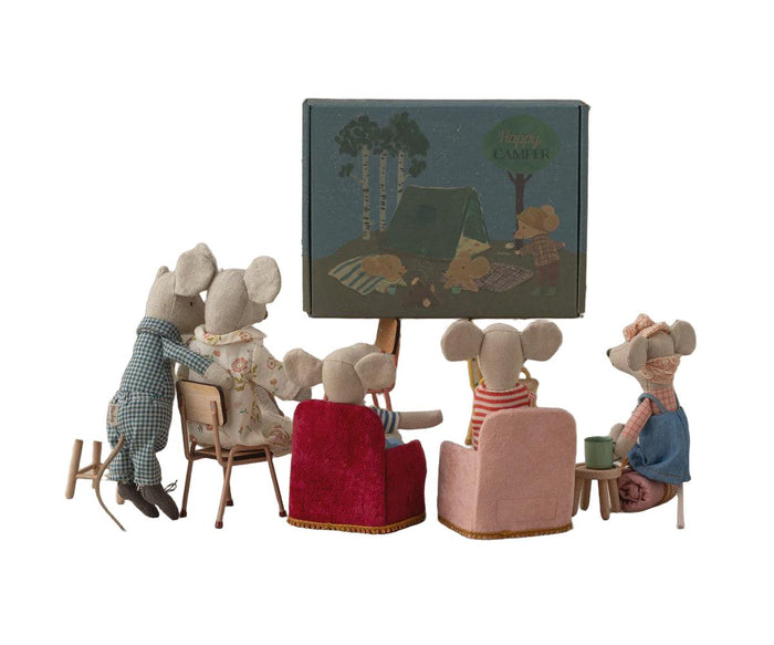 Maileg | Folding chair, Mouse - Rose