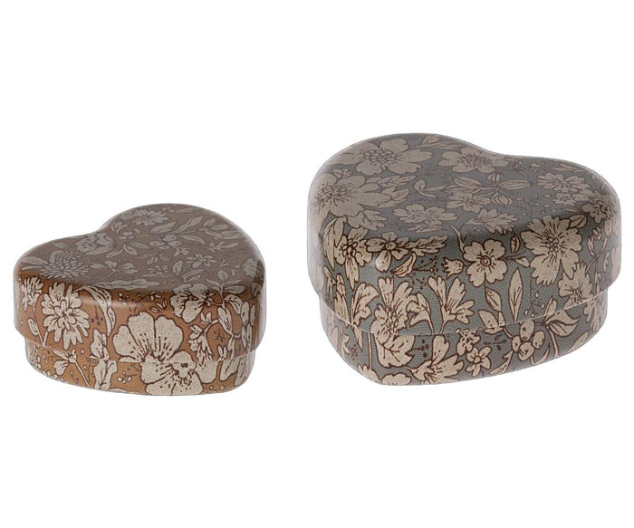 Maileg | Hartendoosje van 2 blue/ocher