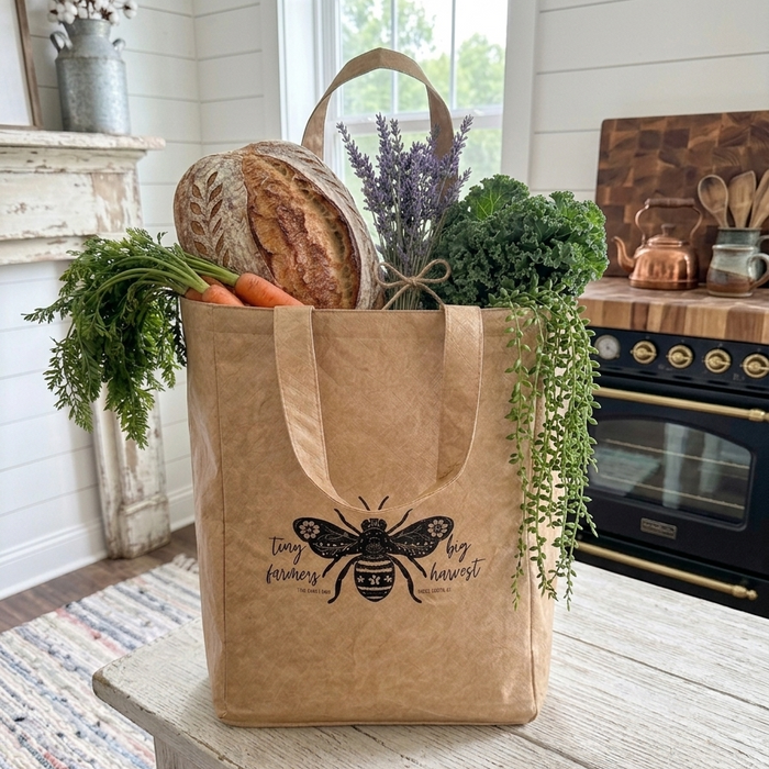 Market Tote - Tiny Farmers Big Harvest