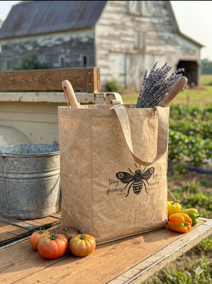 Market Tote - Tiny Farmers Big Harvest