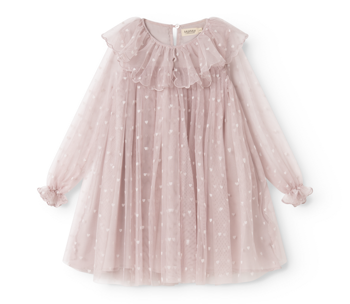 MarMar Copenhagen | Dera jurk | Cloud gray hearts