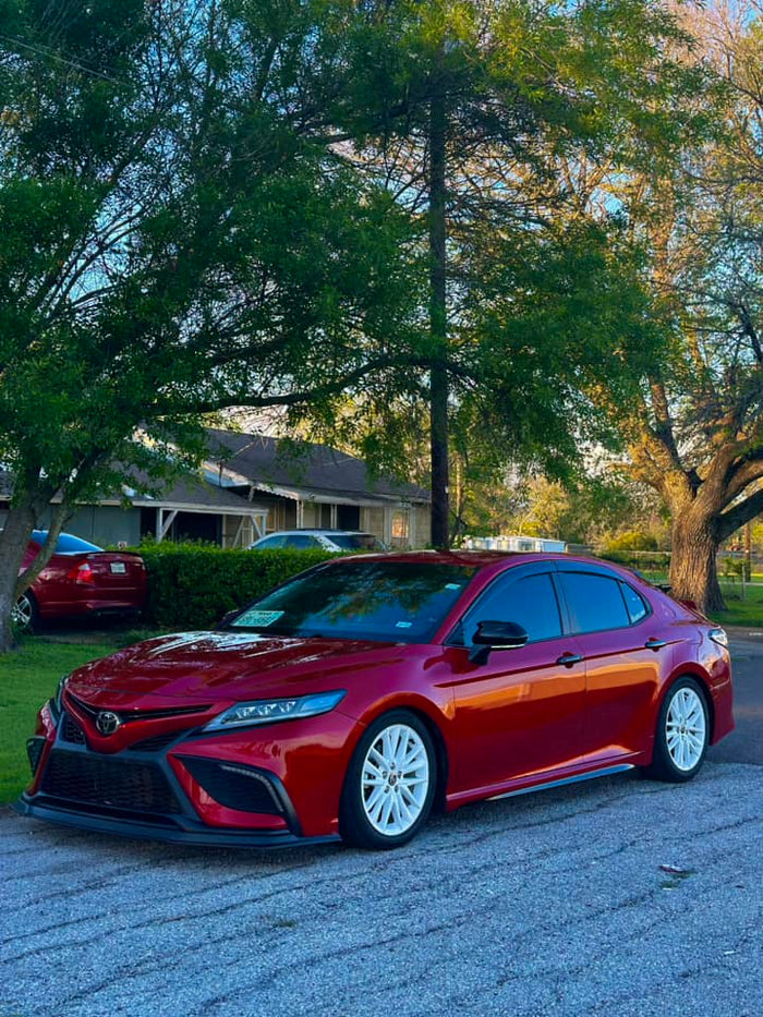 Matt Black Front Bumper Lip Splitter - Toyota Camry SE XSE