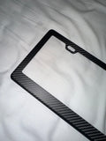 Matte Carbon Fiber Universal License Plate Frame