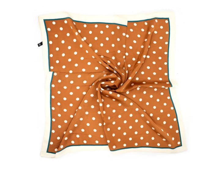 Mayra Tan Polka Dot Print BC Scarf
