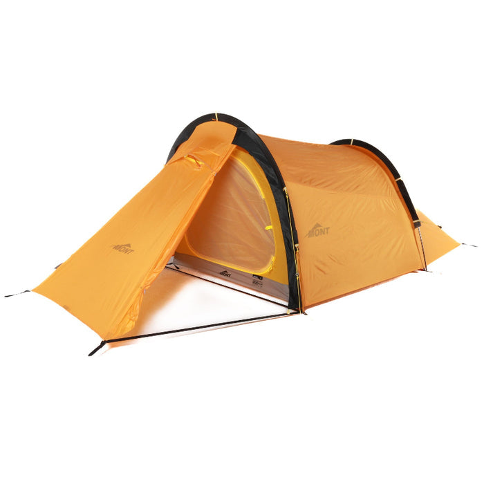 Mont Supercell- Tunnel tent with door open