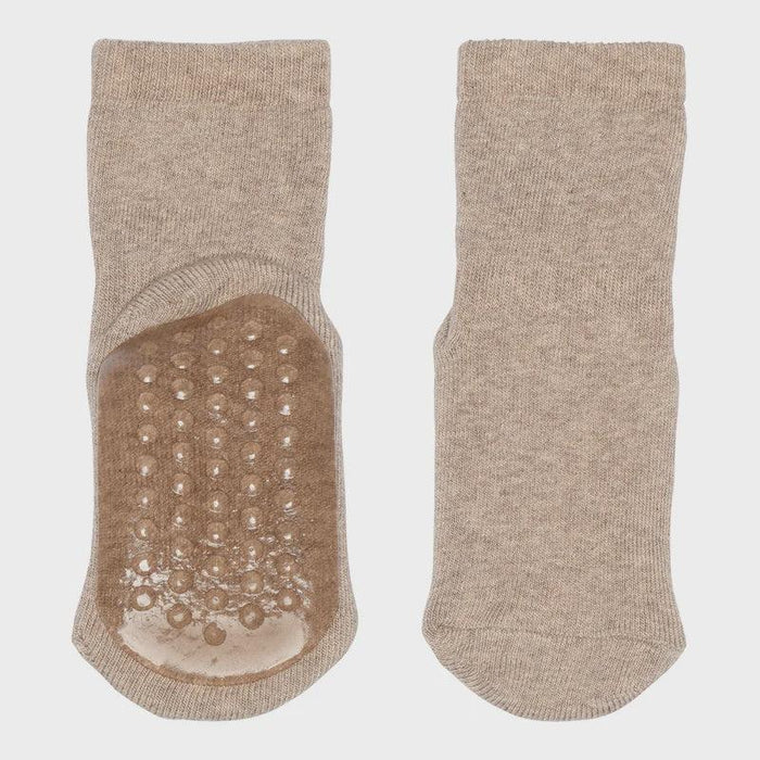 MP Denmark Antislip sokken light brown melange