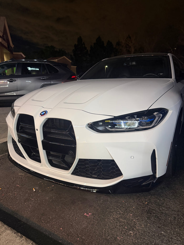 MP Style Gloss Black Front Lip - 2021-2024 BMW  G80 M3 G82 G83 M4