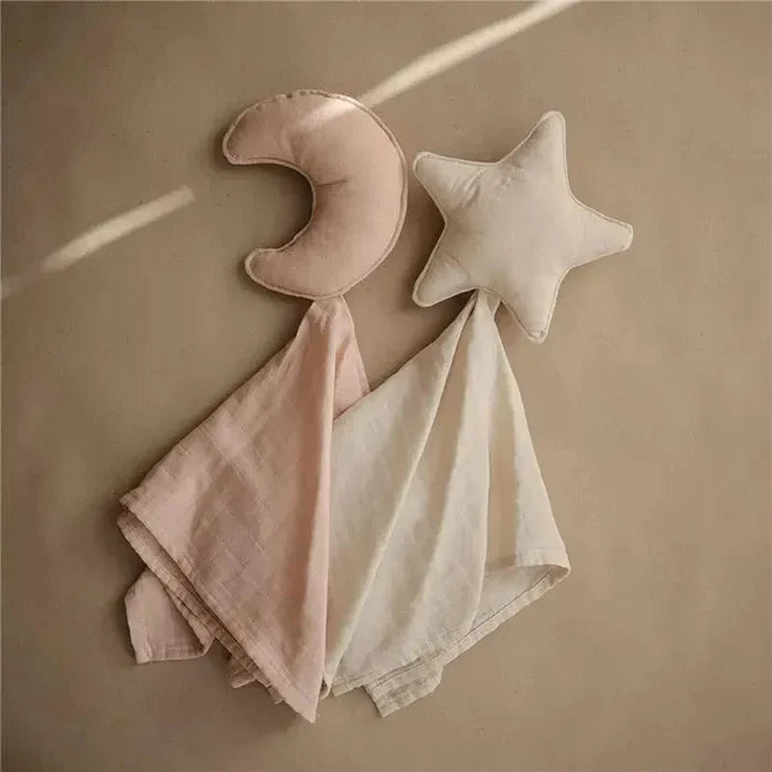 Mushie l Knuffeldoek maan lovey blush