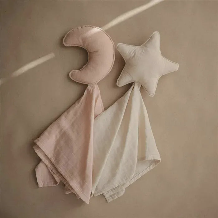 Mushie l Knuffeldoek maan lovey blush