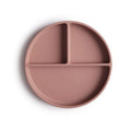 Mushie l Silicone Plate met vakken Claudy Mauve