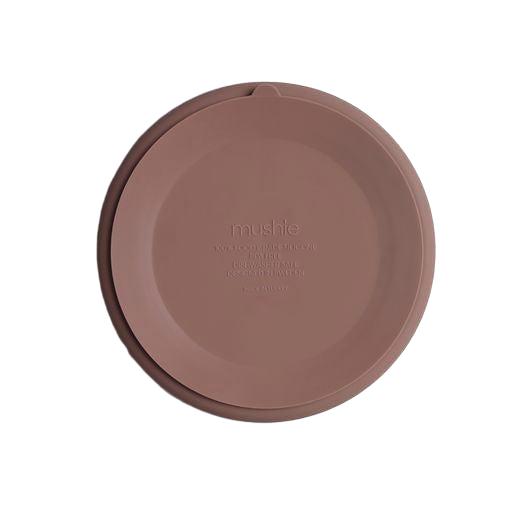 Mushie l Silicone Plate met vakken Claudy Mauve