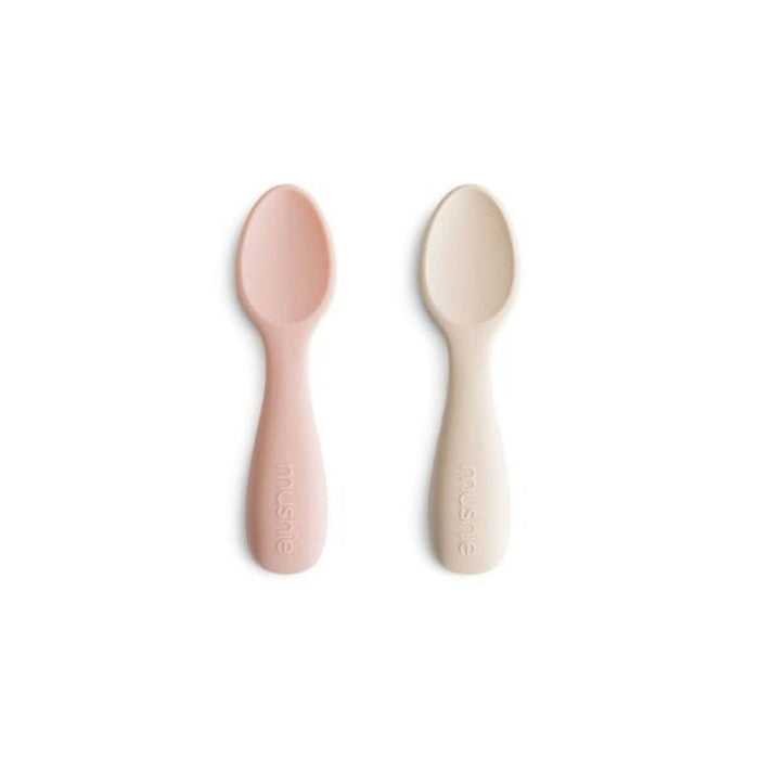 Mushie | Starter Spoons | Blush / Shifting Sand
