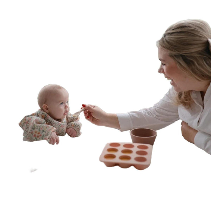 Mushie | Starter Spoons | Blush / Shifting Sand
