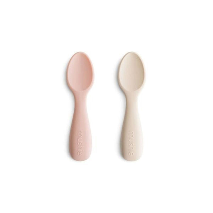 Mushie | Starter Spoons | Blush / Shifting Sand