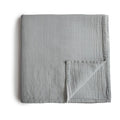 Mushie | Swaddle 120x120 Belgian Grey
