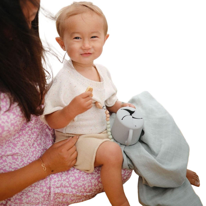 Mushie | Swaddle 120x120 Belgian Grey