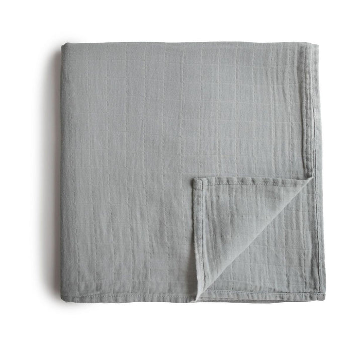 Mushie | Swaddle 120x120 Belgian Grey