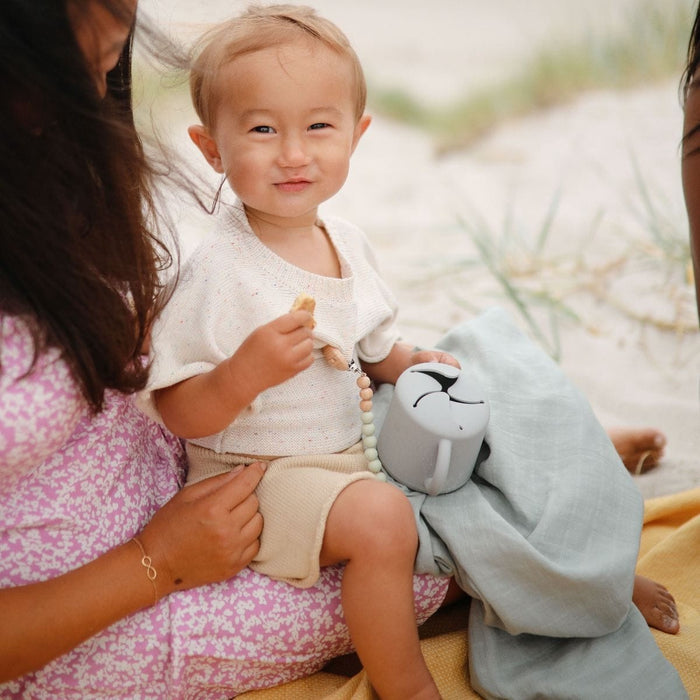 Mushie | Swaddle 120x120 Belgian Grey