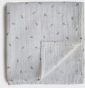 Mushie | Swaddle 120x120 Leaves