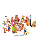 Muziekboek Het dierenorkest speelt bach
