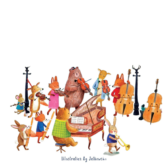 Muziekboek Het dierenorkest speelt bach