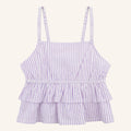 Navy natural | Pien top -lila stripe