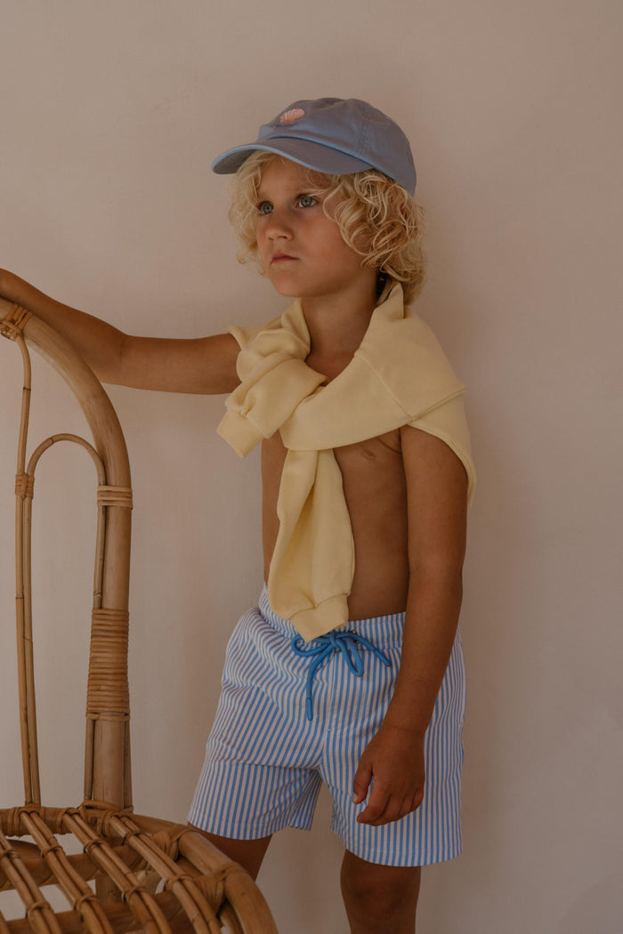 Navy Natural | Youp swim pants blue stripe
