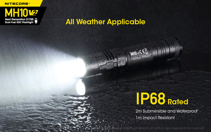 Nitecore MH10V2 EDC USB-C Rechargeable Torch 7