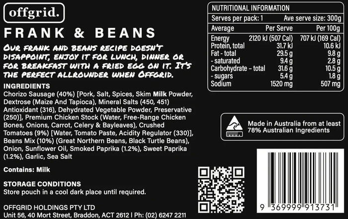 Offgrid Frank and Beans 2