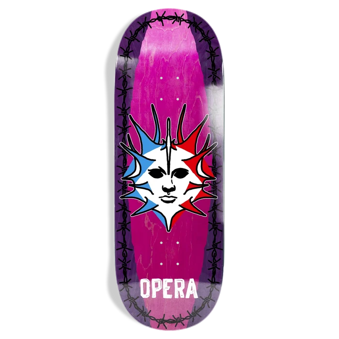 Opera Fatties Torn Spike Purple/Pink 11" Skateboard Deck
