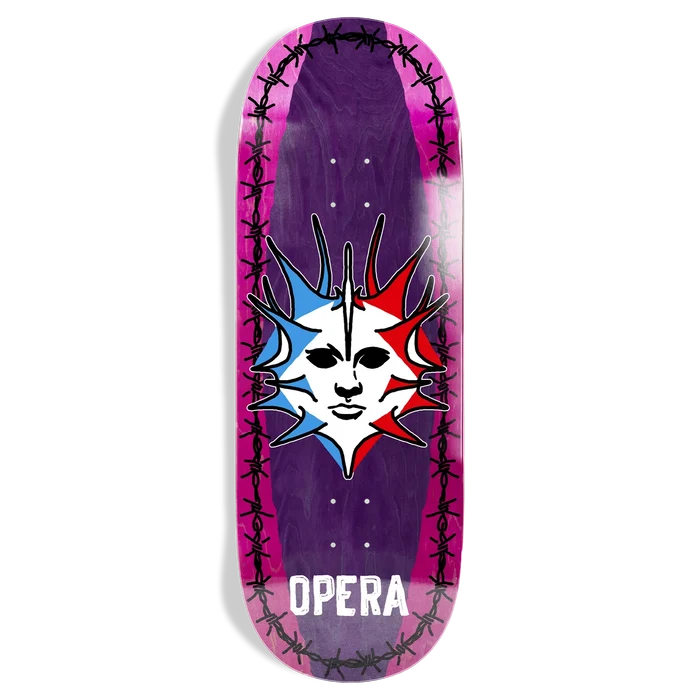 Opera Fatties Torn Spike Purple/Pink 11" Skateboard Deck