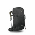 Black Osprey Mens 36l hiking backpack on a white background