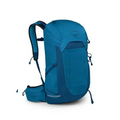 Blue Osprey 26L daypack backpack on a white background