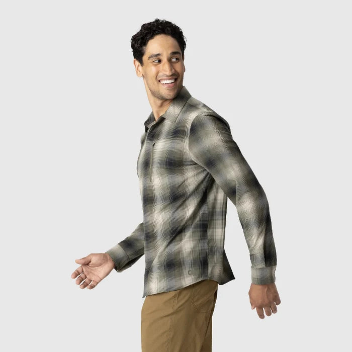 Outdoor Research Men's Astroman Long Sleeve Sun Shirt - Ranger Green Side 2