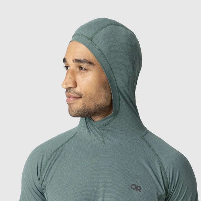 Outdoor Research Men's Echo Sun Hoodie - Malachite Hood 6
