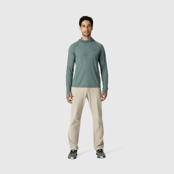 Outdoor Research Men's Echo Sun Hoodie - Malachite Standing 7