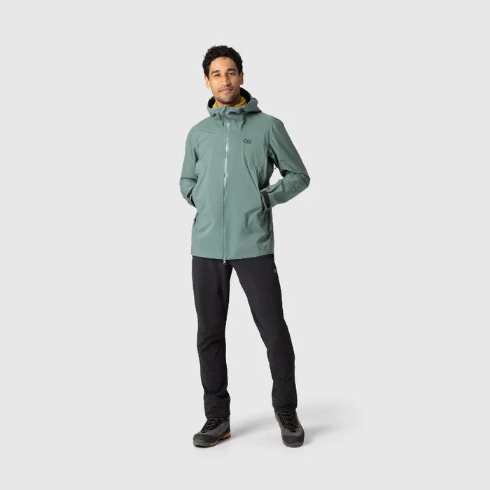 Outdoor Research Men's Skychaser Rain Jacket - Malachite Front 3