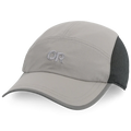 Gray cap with mesh back on a white background