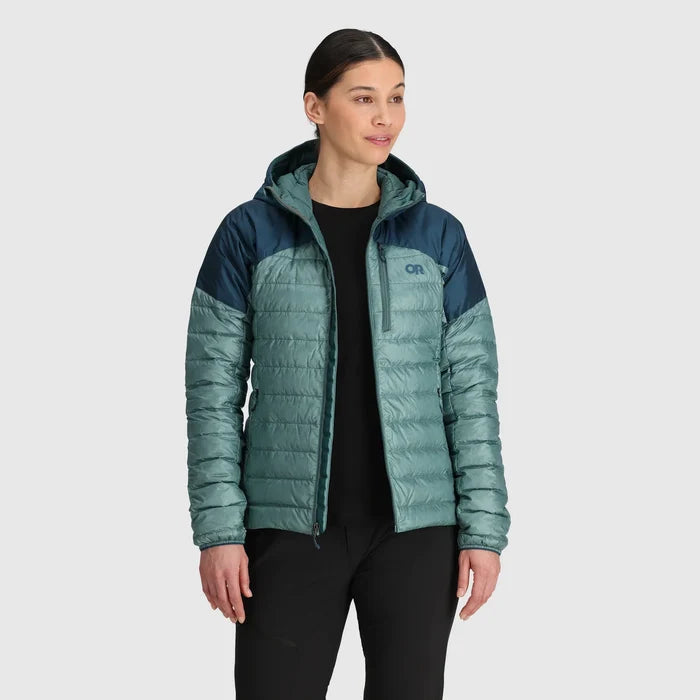 Outdoor Research Women's Helium Down Hoodie - Neptune Harbour 3