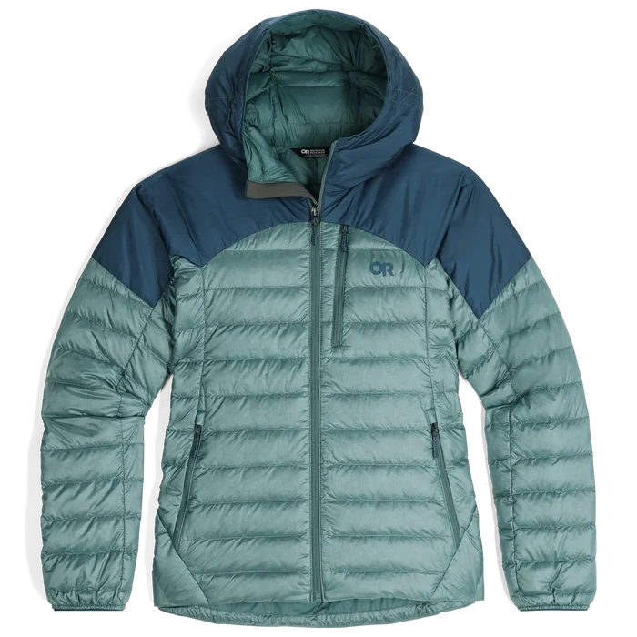 Outdoor Research Women's Helium Down Hoodie - Neptune Harbour 1