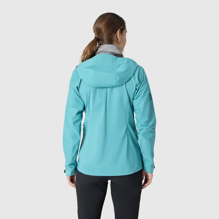 Outdoor Research Women's Skychaser Rain Jacket - Tidepool Back 5